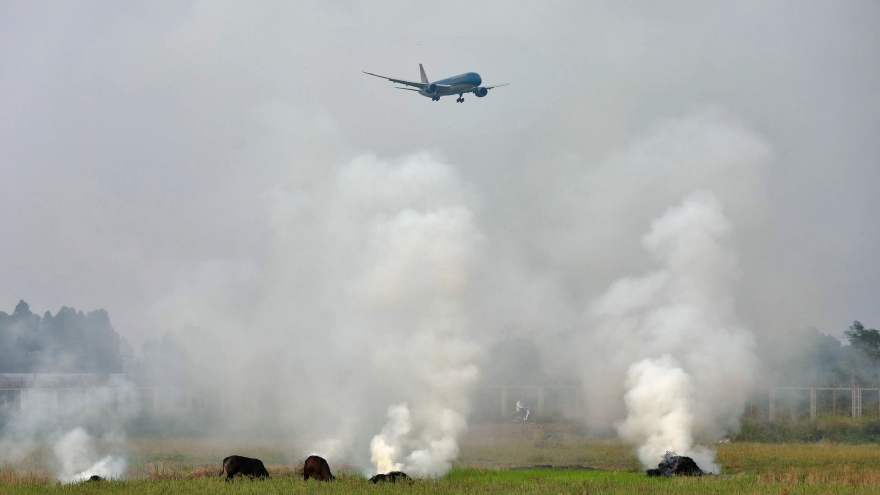 Many domestic flights cancelled due to smoke from straw burning